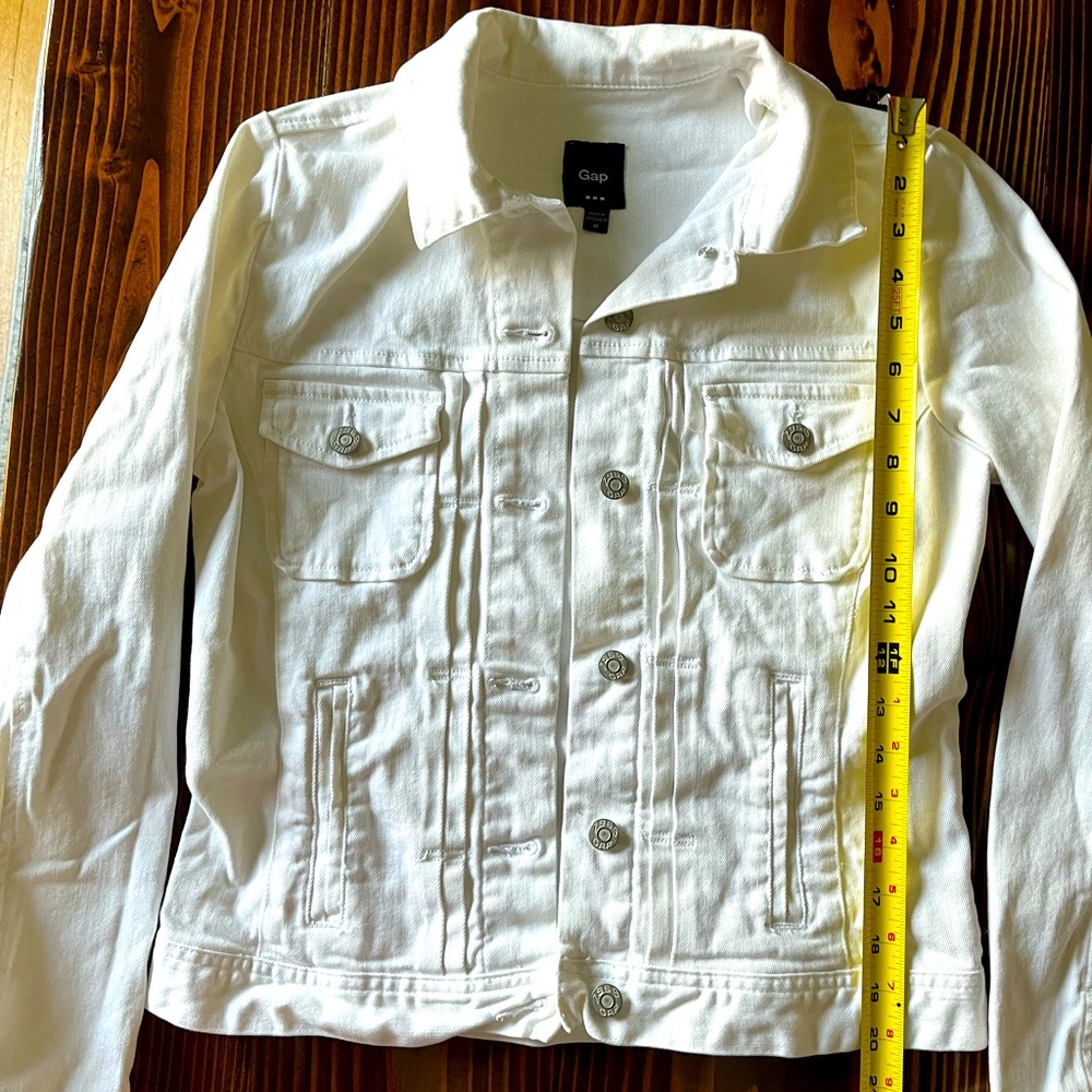 GAP White Jean Jacket
